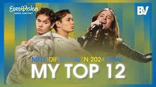 🇸🇪 Melodifestivalen 2024 Final | My Top 12 | Comments & Ratings (Sweden Eurovision 2024)