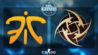 CS:GO - Fnatic vs. NiP [Dust2] - ESL One 2015 Katowice - Grand Final - Map 1