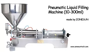 How to use the  10-300ml pneumatic volumetric Softdrin liquid filling machine