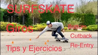 Surfskate 💥 Giros:Tips y Ejercicios, Bottom, Cutback & Re-Entry