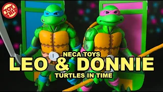 Neca Toys LEO & DONNIE: TMNT Turtles In Time Arcade Series