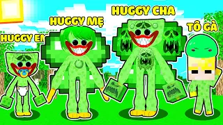 TÔ GÀ EM BÉ ĐƯỢC GIA ĐÌNH HUGGY WUGGY SLIME NHẬN NUÔI TRONG MINECRAFT*1 NGÀY SỐNG VỚI HUGGY SLIMY