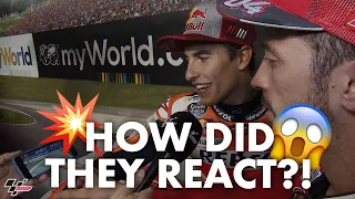 Dovizioso + Marquez react to their last lap battle! | 2019 #AustrianGP