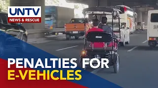 MMDA, LTO to discuss regulations to penalize e-vehicles on national roads