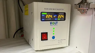 Блок бесперебойного питания Volt Polska Sinus PRO 12V - 220V , инвертор , возгорание, риск пожара .