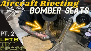 How-To Aircraft Rivet Aluminum Bomber Seats, Bead Rolling, Dimple Die, Metal Shaping