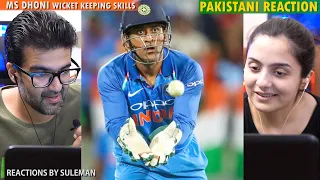 Pakistani Couple Reacts To Mastermind Dhoni | Wicket Keeping skills | 8 Presence of mind by MS Dhoni
