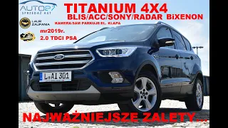 #AUTO27 - SPRZEDANY - TEST - Ford KUGA Titanium 4x4. 2.0 TDCI. mr 2019r. Najważniejsze ZALETY...