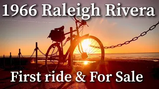 First Ride & For Sale. ‘66 Raleigh Riviera 3-speed. Sunny seaside ride in Blackpool & detailed look.