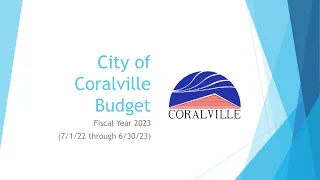 Fiscal Year 2023 Budget Presentation