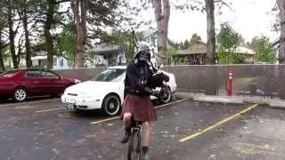 Darth Vader and the Imperial March on Bagpipes and Unicycle   The Unipiper