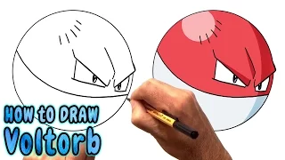 How to Draw Voltorb from Pokemon Go - Very Rare (NARRATED)