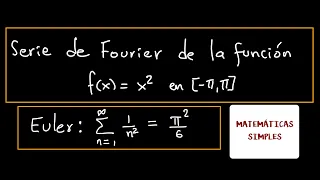 Series de Fourier (x^2) - Una formula de Euler