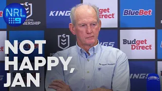 Grumpy Wayne Bennett shuts down journalists: NRL Presser | NRL on Nine