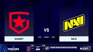 🔴  RU  Gambit vs NAVI  BO3 BLAST Premier Spring Finals 2021