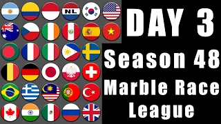 Marble Race League Season 48 Day 3 Marble Race in Algodoo / Marble Race King