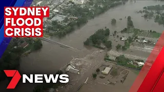 Water from Warragamba Dam is spilling, Hawkesbury and Nepean rivers are expected to peak | 7NEWS