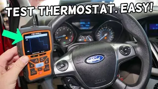 FORD FOCUS HOW TO TEST THERMOSTAT | THERMOSTAT STUCK CLOSE OR OPEN