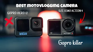 Dji Osmo Action 4 vs Gopro Hero 12.. Which One is Best For MotoVlogging