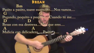 Despacito (Luis Fonsi/Justin Bieber) Guitar Lesson Chord Chart in Bm  with Chords/Lyrics