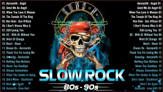 Bon Jovi, Aerosmith, GNR, Scorpions, U2, Nirvana - Best Slow Rock Love Songs 80s 90s