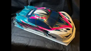 RC car body airbrush painting  tutorial