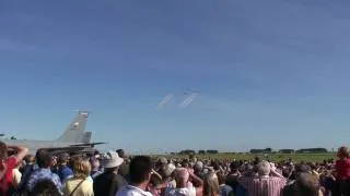 The Red Arrows displaying at RAF Leuchars airshow 2009