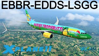 X-Plane 11 | Zibo Mod 737-800 | B738 | VATSIM | Brussels, Stuttgart & Geneva