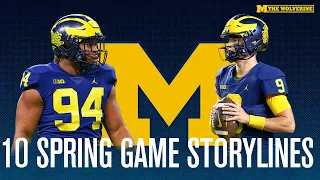 Ten Michigan Football Spring Game Storylines To Watch: Injuries, J.J. McCarthy, Position Battles