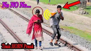 Update Viral Train Horn Prank On Cute Girls !! Best Of Train Horn Prank Reaction on Public (Part 4)