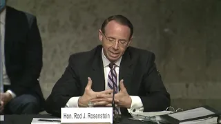 Senator Hirono Questions Rod Rosenstein During Oversight of the Crossfire Hurricane Investigation