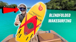 BLINDFOLD WAKESURFING