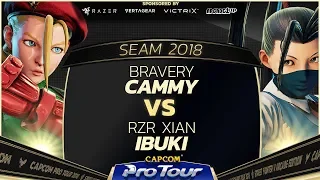 Bravey (Cammy) vs RZR Xian (Ibuki) - SEA Major 2018 Day 1 Pools - CPT 2018