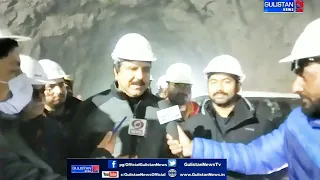 interior Part of Zojila Tunnel today CEC Kargil and DC kargil Visited Zojila Tunnel