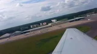 Luxair Embraer ERJ-145 takeoff RWY 24 at Luxembourg Airport