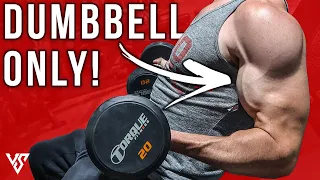 Full Arm Workout in 20 Minutes Using Dumbbells ONLY! | V SHRED