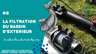 Filtration de bassin pour koi.