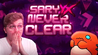 HARDER THAN TARTARUS! // SARYYX NEVER CLEAR 100% - Hardest Demon // Geometry Dash 2.2