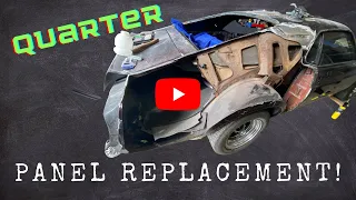 How to replace fastback mustang quarter panel Pt. 1 (Classic muscle car restoration)