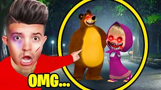 6 YouTubers Who Caught MASHA AND THE BEAR.EXE On CAMERA! (Preston, Brianna, PrestonPlayz)