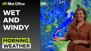 13/10/23 – Wet and windy – Morning Weather Forecast UK – Met Office Weather