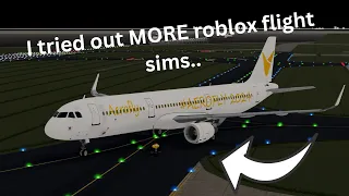 I tried out MORE Roblox flight simulators..