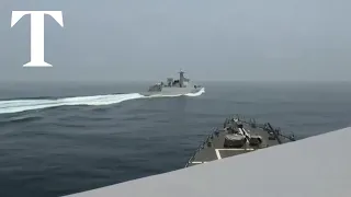 US destroyer has a close encounter with Chinese warship