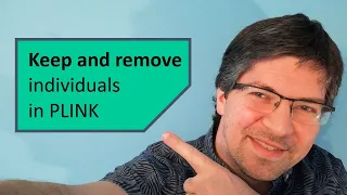 How to select and remove individuals in PLINK
