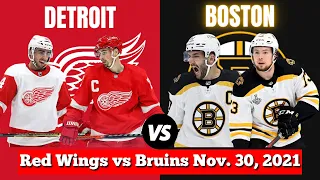 Detroit Red Wings vs Boston Bruins | Live NHL Play by Play & Chat