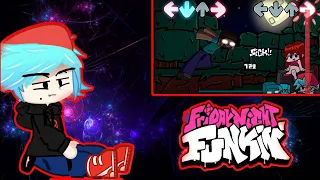 FNF react to VS Herobrine Week (FNF Mod) (Friday Night Cursed) (Minecraft Hardcore vs Hard)