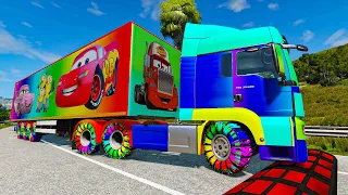 Trucks vs Speed Bumps - BeamNG.Drive