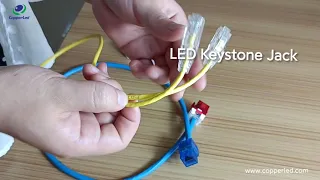 LED Testing of Keystone Jack and patch panel with testing tool