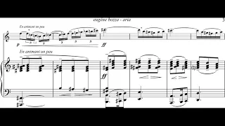 Eugene Bozza - Aria for Saxophone and Piano (1936) [Score-Video]