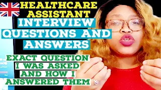 UK 🇬🇧 HEALTHCARE ASSISTANT INTERVIEW QUESTIONS AND ANSWERS.#ukvlog #uk #healthcare #interview #tips